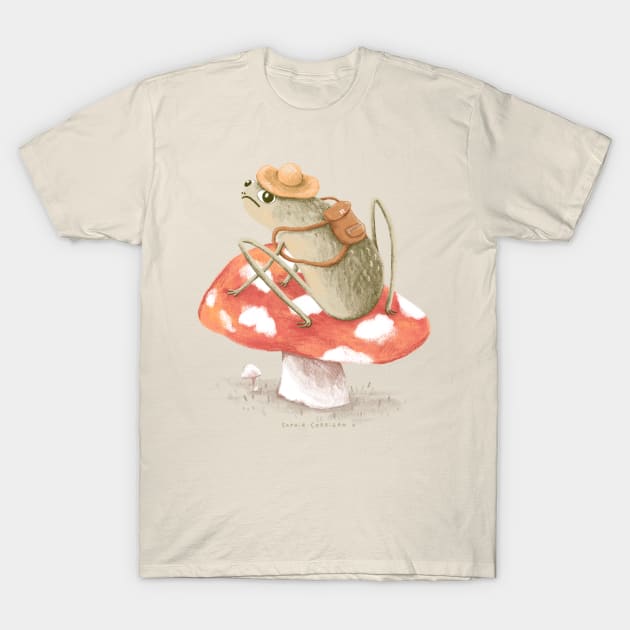 Awkward Toad Ready for Adventure T-Shirt by Sophie Corrigan